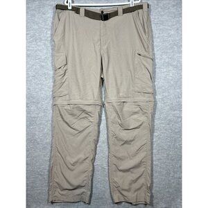 Columbia Mens Convertible Pants 42x32 Shorts Cargo Beige Gorpcore Hiking Outdoor